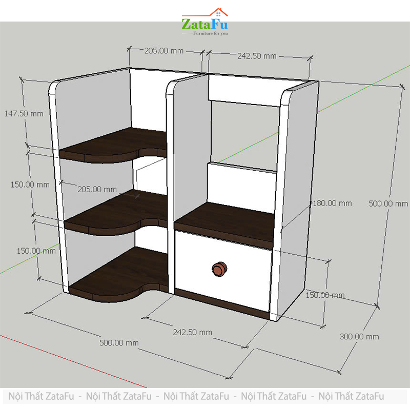 Kệ Sách Để Bàn Học Bàn Làm Việc, Để Hồ Sơ Tài Liệu Đang Năng KTT-139 ZataFu