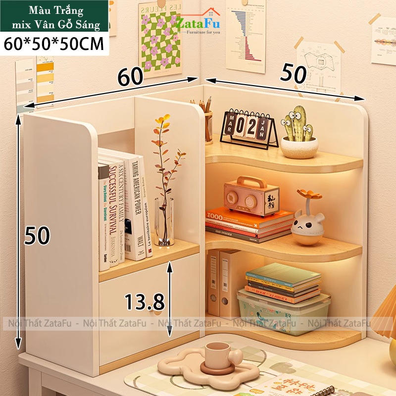 Kệ Sách Để Bàn Học Bàn Làm Việc, Để Hồ Sơ Tài Liệu Đang Năng KTT-139 ZataFu