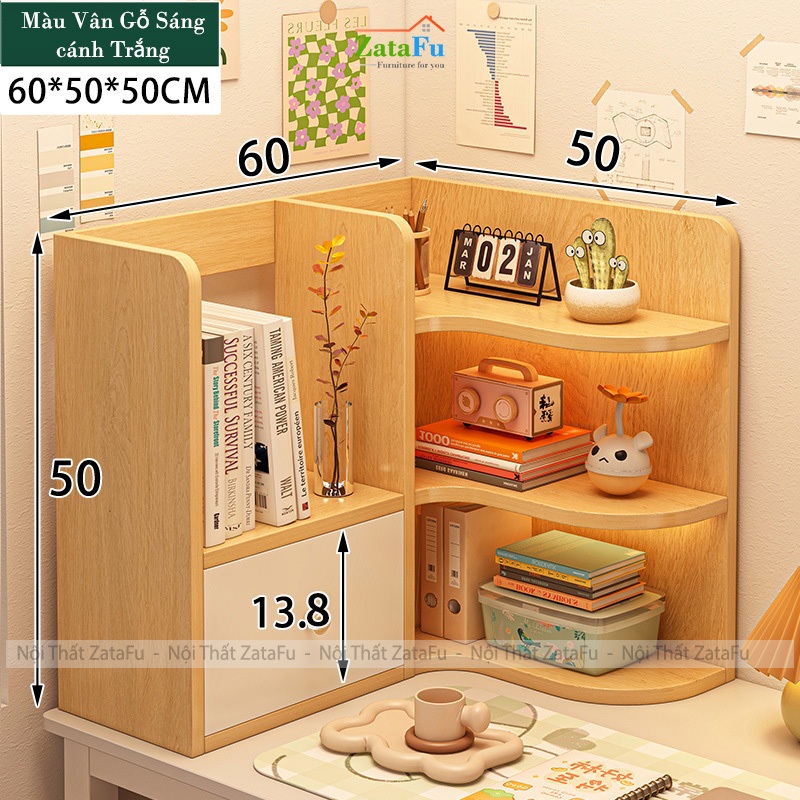 Kệ Sách Để Bàn Học Bàn Làm Việc, Để Hồ Sơ Tài Liệu Đang Năng KTT-139 ZataFu
