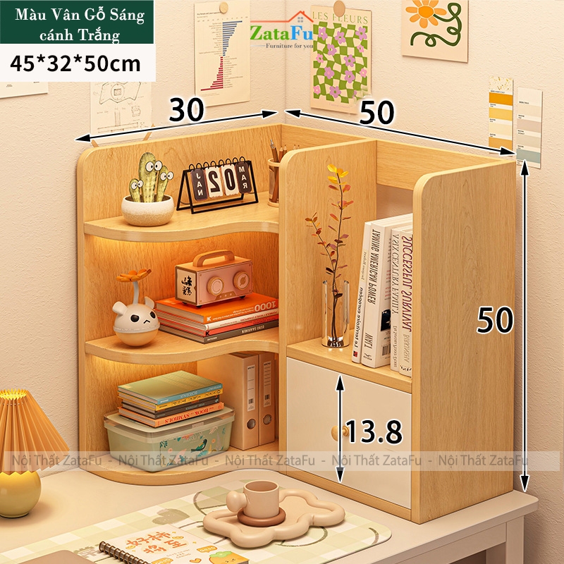 Kệ Sách Để Bàn Học Bàn Làm Việc, Để Hồ Sơ Tài Liệu Đang Năng KTT-139 ZataFu