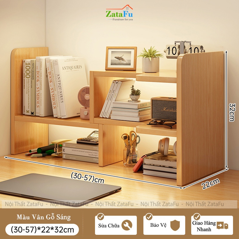 Kệ Để Bàn Làm Việc Bàn Học Đa Năng, Có Ngăn Kéo Bo Cong Thẩm Mỹ KTT-140 ZataFu