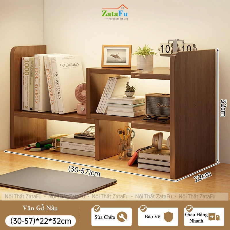 Kệ Để Bàn Làm Việc Bàn Học Đa Năng, Có Ngăn Kéo Bo Cong Thẩm Mỹ KTT-140 ZataFu