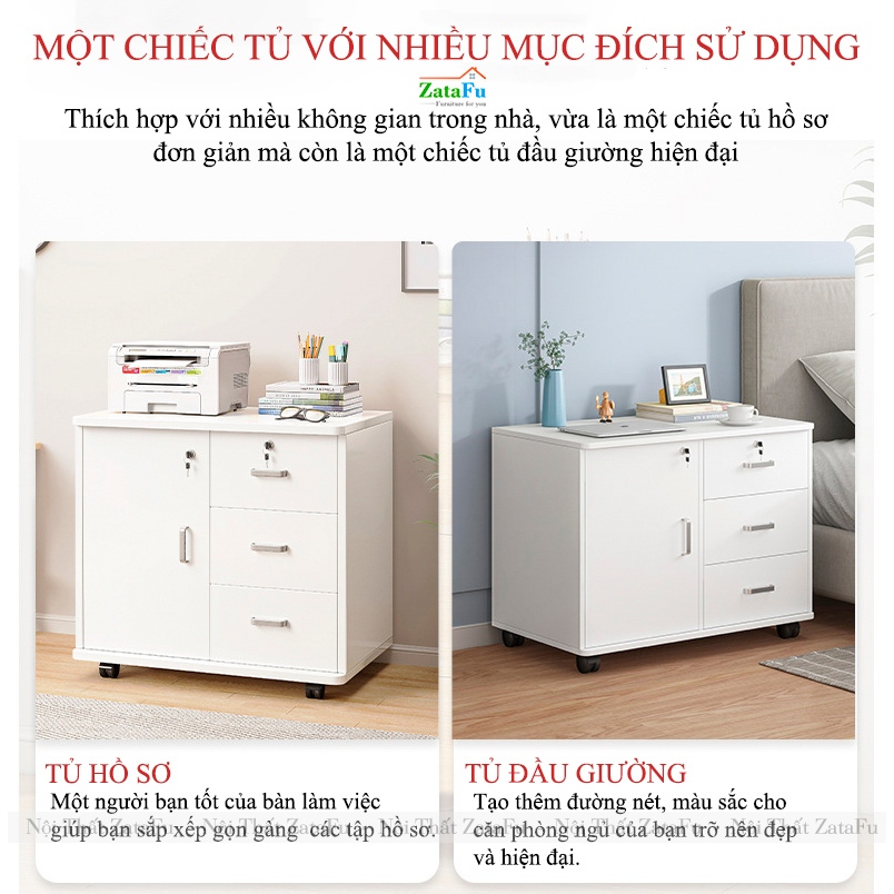 Tủ Đựng Tài Liệu Văn Phòng Có Bánh Xe TUTT-50