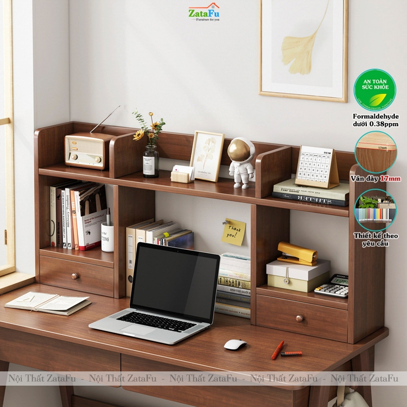 Kệ Sách Để Bàn Học Bàn Làm Việc Hiện Đại Nhiều Ngăn KTT-137 ZataFu