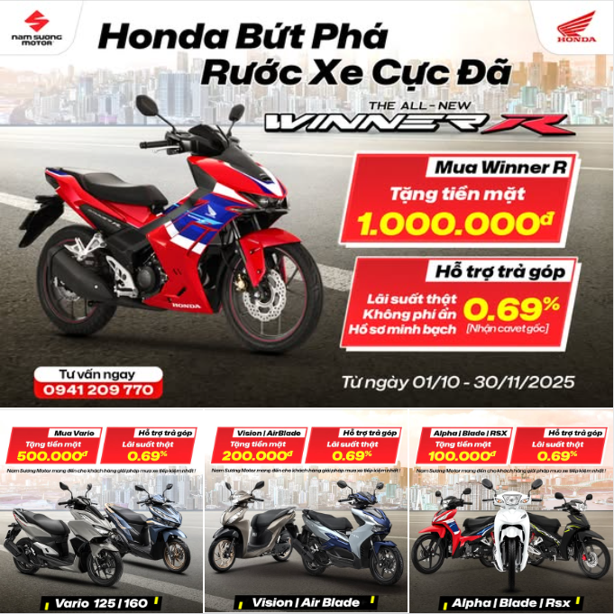 HONDA BỨT PHÁ – RƯỚC XE CỰC ĐÃ