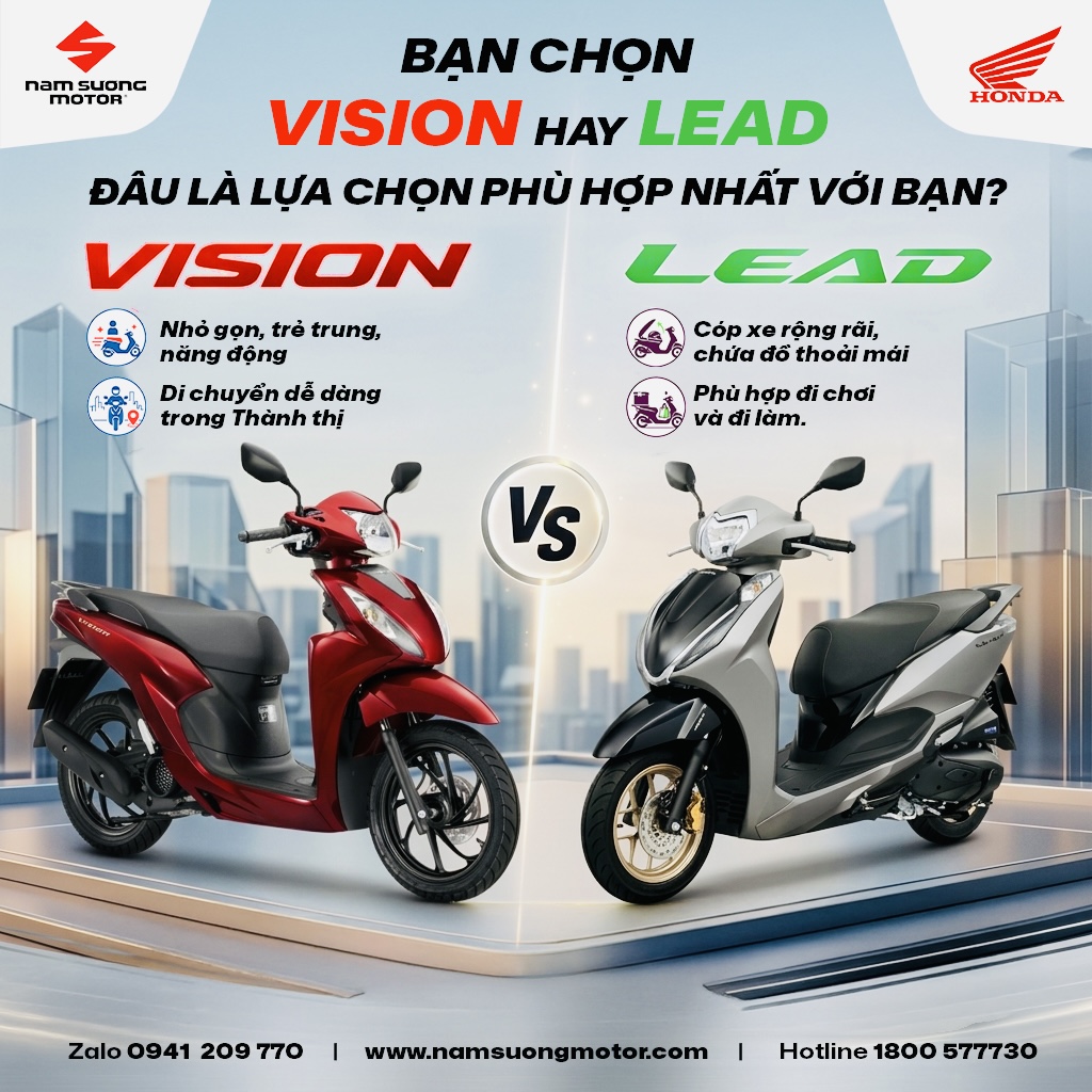 🛵 Gợi ý 2 dòng xe dành cho phái nữ, bạn yêu thích dòng xe nào? Hãy chia sẻ cùng HEAD Nam Sương!
