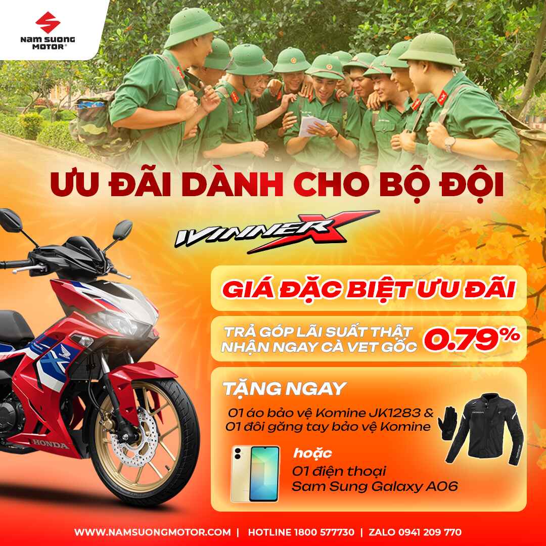 🧧 ƯU ĐÃI MUA WINNER X TẶNG 2 TRIỆU - Dành cho [BỘ ĐỘI XUẤT NGŨ] Duy nhất tại HEAD NAM SƯƠNG🧧