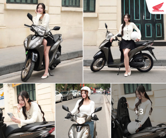 Xuống Phố Lung Linh Khi Mình Có Honda Vision 2025🌸