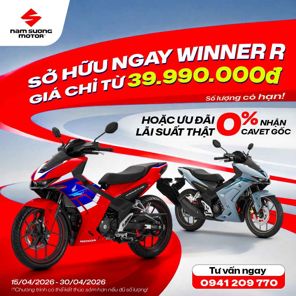 CHỐT DEAL NGAY   ≫ Rinh Winner R giá siêu tốt, số lượng có hạn!