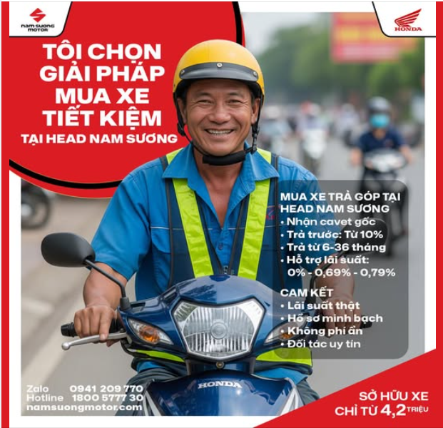TÔI CHỌN GIẢI PHÁP MUA XE TIẾT KIỆM TẠI HEAD NAM SƯƠNG