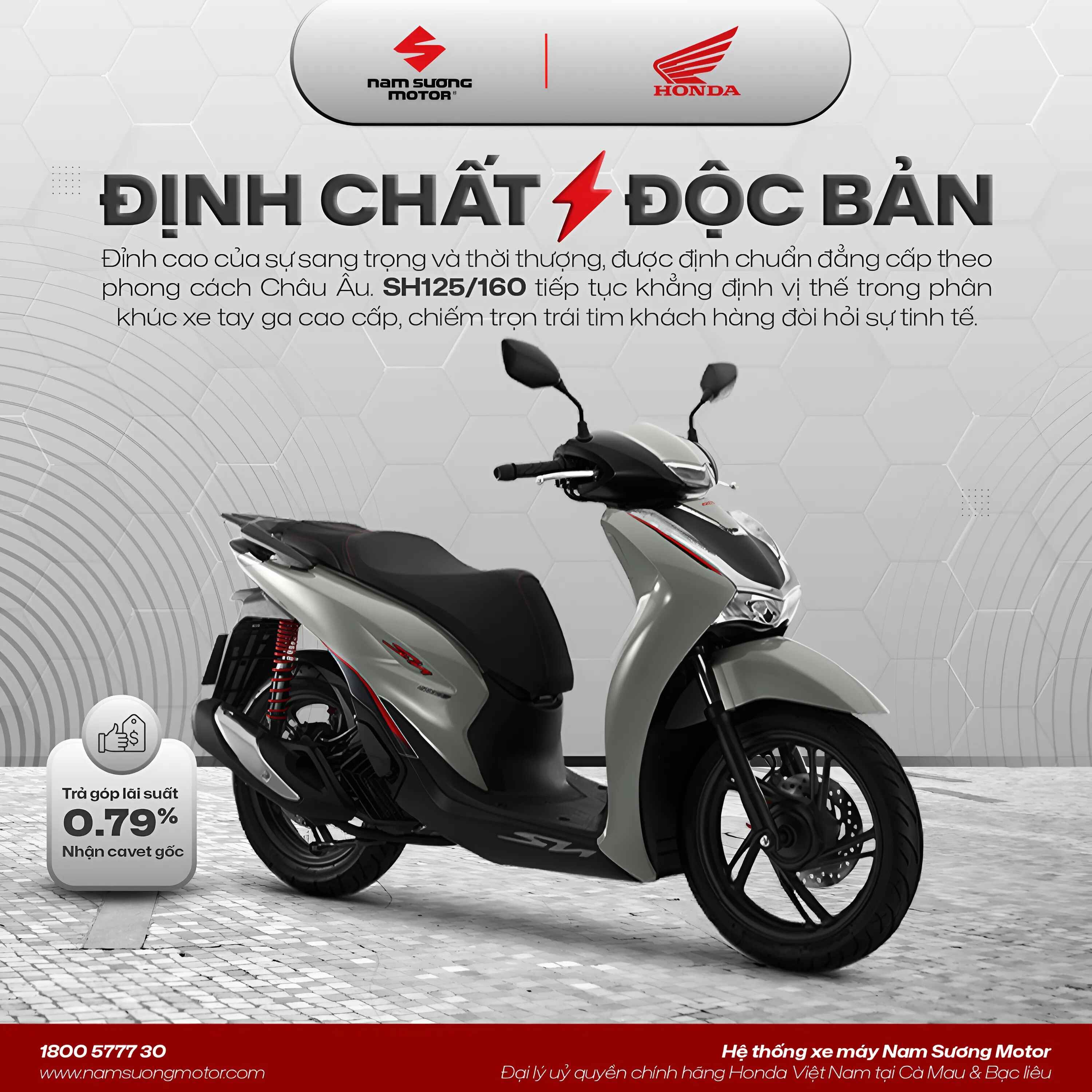 SH125/150i tận hưởng sự SANG TRỌNG, THỜI THƯỢNG và ĐẲNG CẤP.