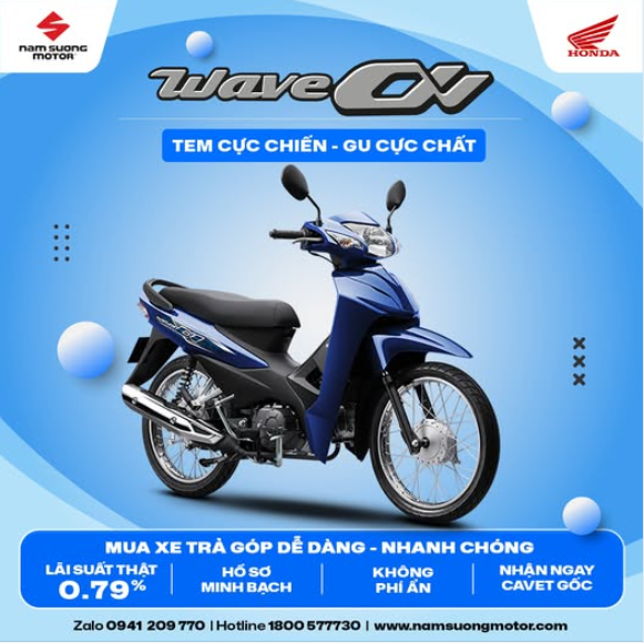 WAVE ALPHA 2025 110cc - NHỎ GỌN, TIẾT KIỆM, BỀN BỈ