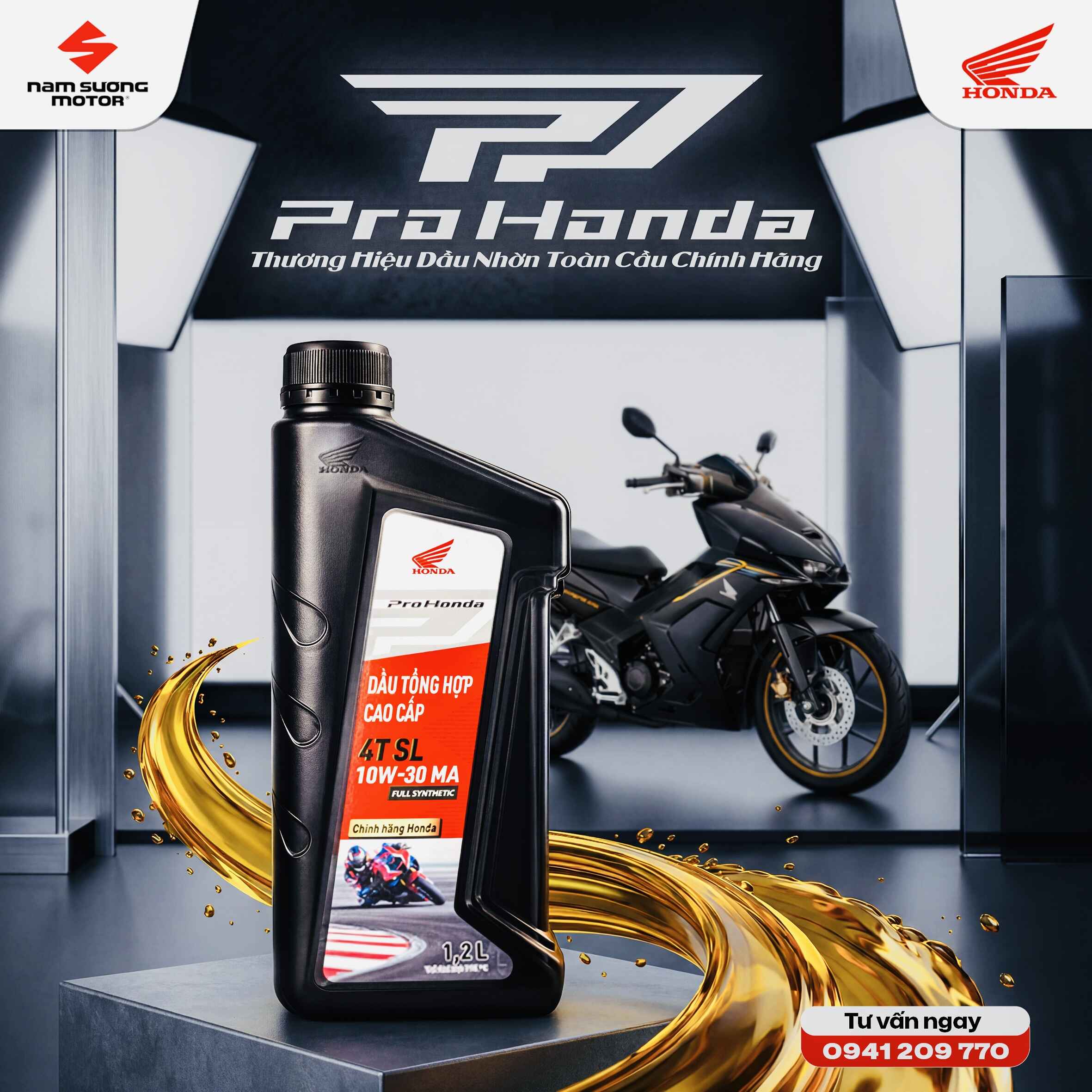 🔰 Dầu nhớt chính hãng Pro Honda