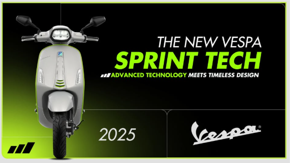 The New Vespa Sprint Tech - Công nghệ tiên tiến kết hợp thiết kế vượt thời gian