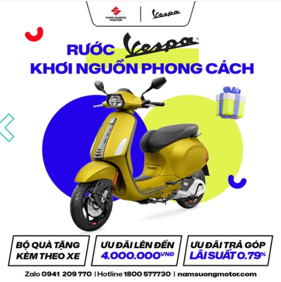 🔥RƯỚC VESPA MỚI - KHƠI NGUỒN PHONG CÁCH🔥
