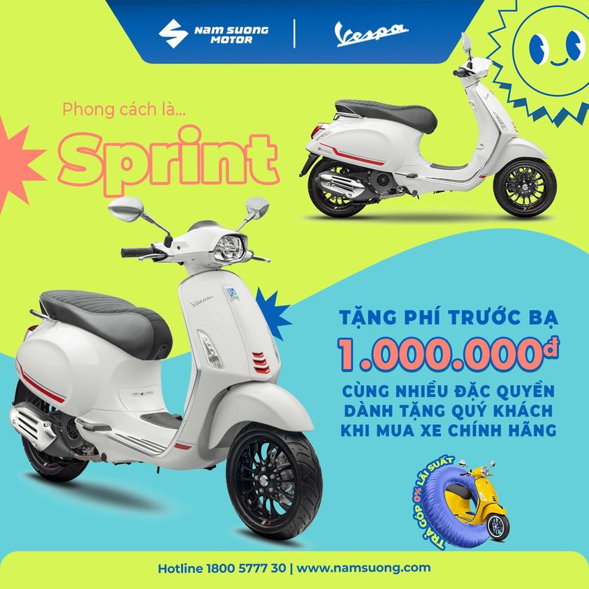 PHONG CÁCH LÀ .... VESPA SPRINT