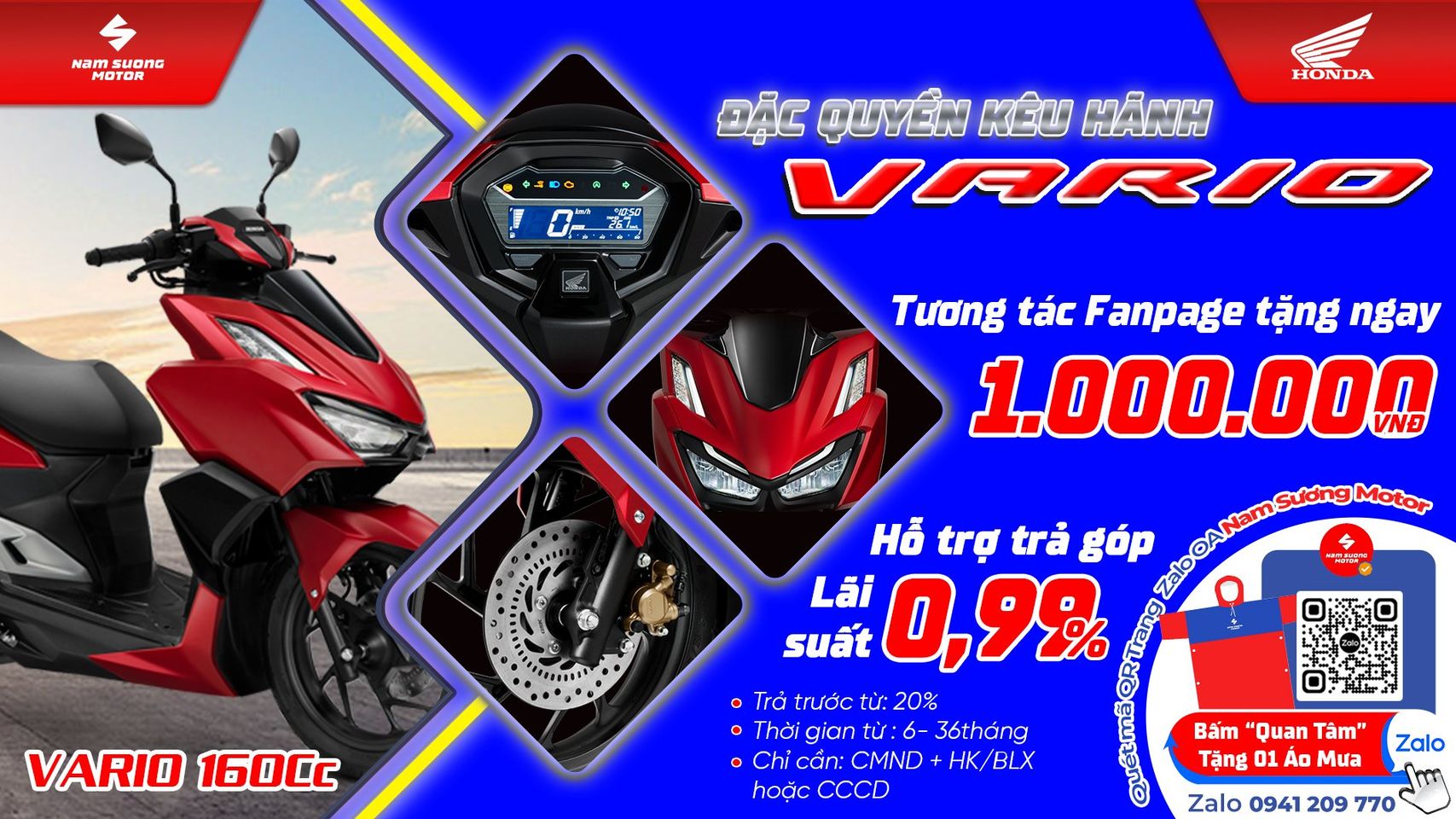 VARIO 160Cc-Đặc quyền, khác biệt, kêu hãnh và niềm đam mê-Tốc độ, sức mạnh, tài hoa và phong thái