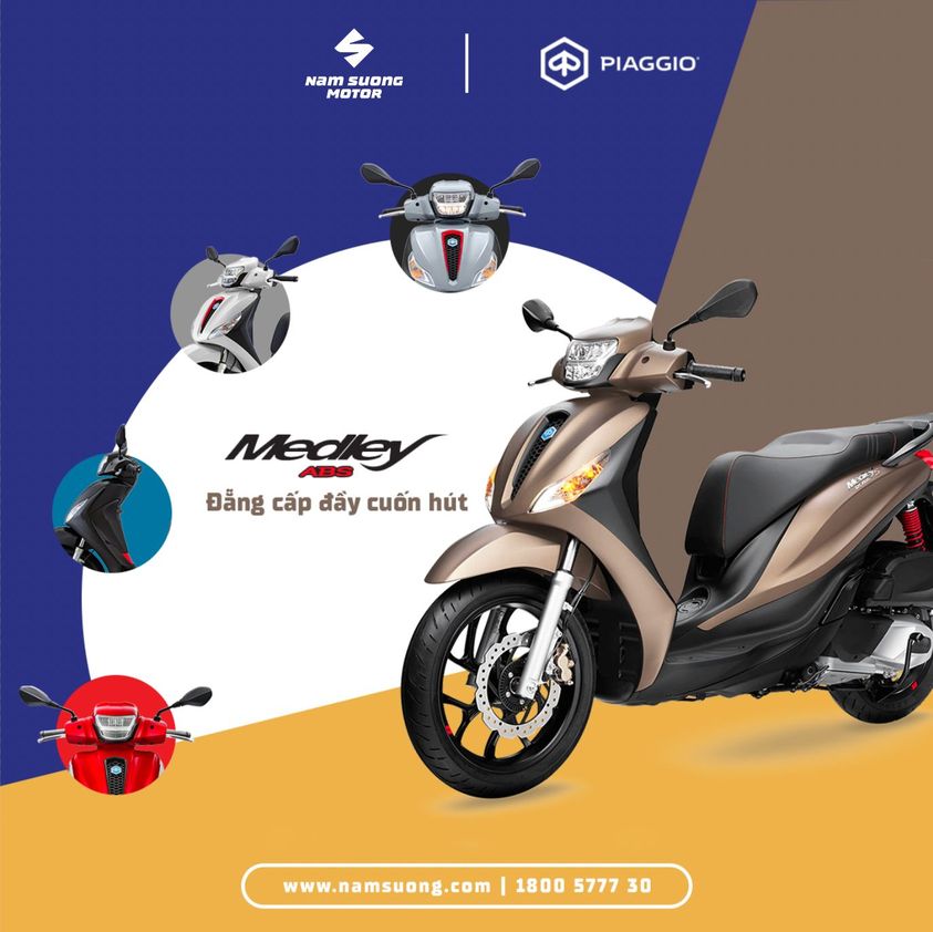 Piaggio Medley - ĐẲNG CẤP ĐẦY CUỐN HÚT