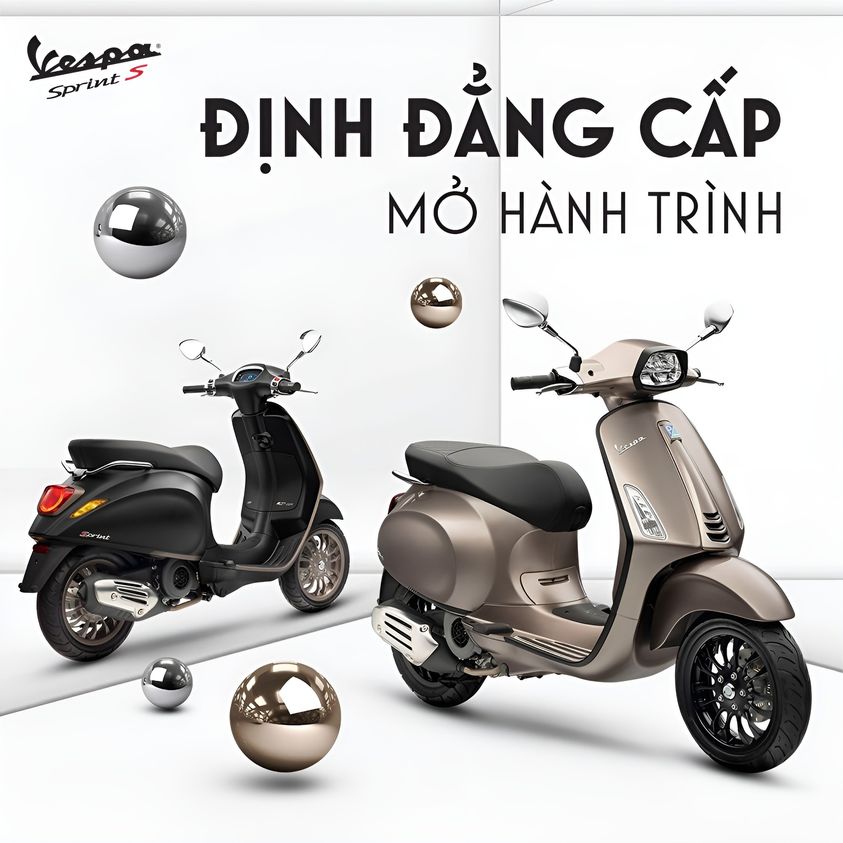 VESPA SPRINT S TFT - ĐỊNH ĐẲNG CẤP, MỞ HÀNH TRÌNH