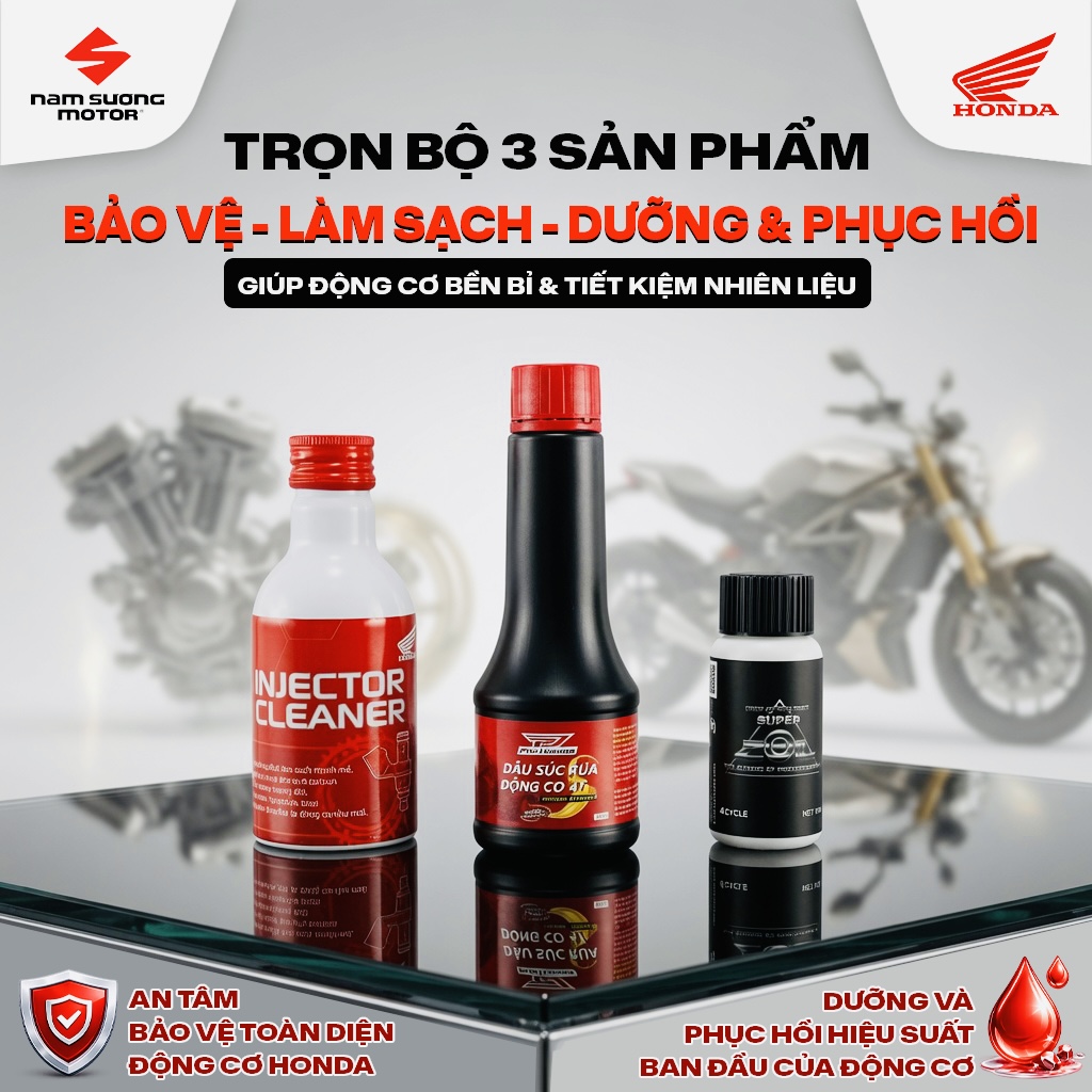 BỘ 3 SẢN PHẨM GIÚP BẢO VỆ ĐỘNG CƠ XE!