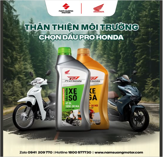 CHỌN PRO HONDA - CHỌN ĐÚNG DẦU, XE BỀN LÂU