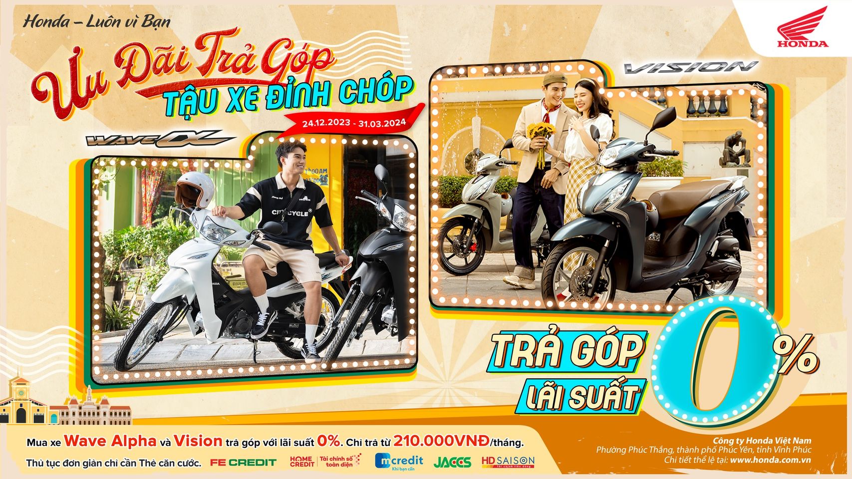 ĐÓN CHÀO NĂM MỚI HỨNG KHỞI CÙNG CHƯƠNG TRÌNH KHUYẾN MẠI “ƯU ĐÃI TRẢ GÓP - TẬU XE ĐỈNH CHÓP” VỚI MỨC LÃI SUẤT ẤN TƯỢNG 0%