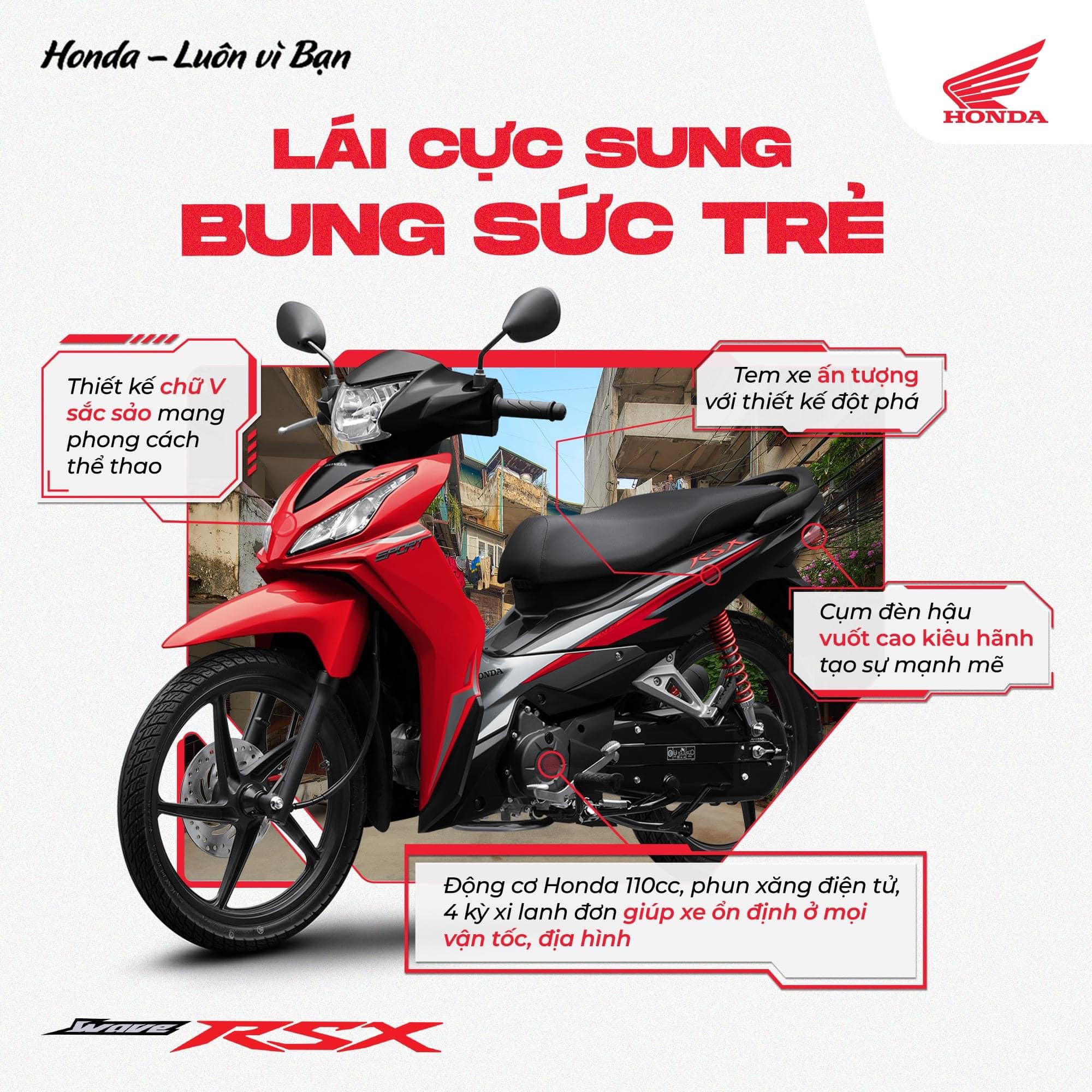 WAVE RSX FI 2024 - SỨC MẠNH BỨT TỐC CHO HÀNH TRÌNH BUNG SỨC TRẺ VỚI LOẠT THIẾT KẾ NÂNG CẤP TỪ WAVE RSX