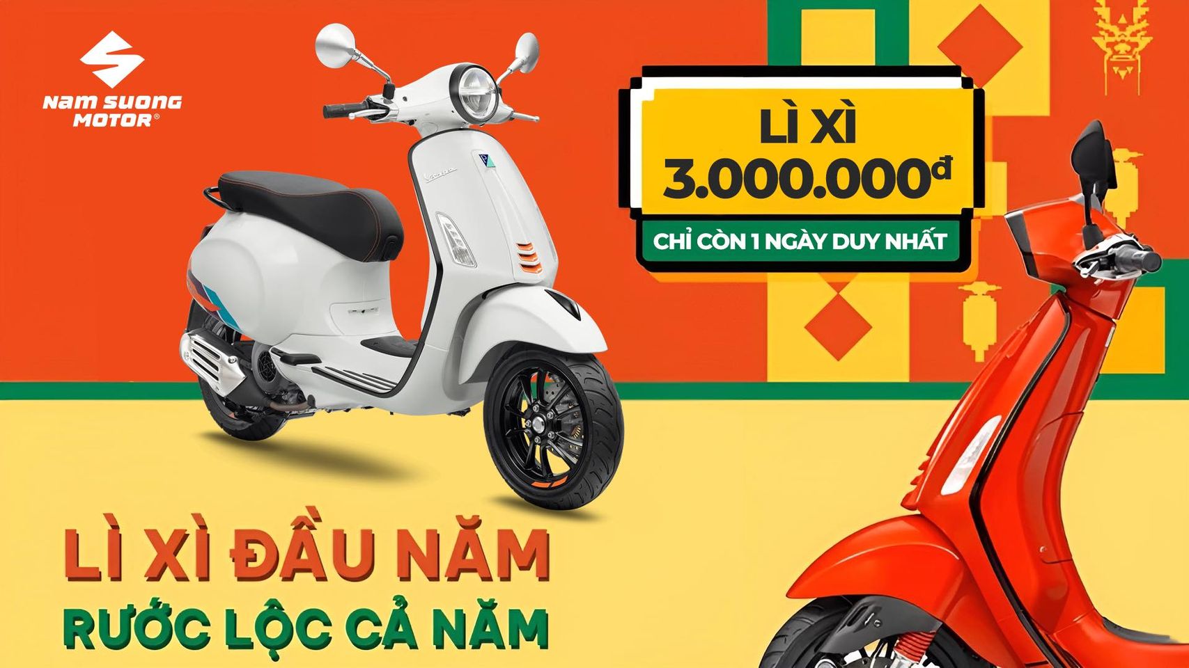 🧧LÌ XÌ ĐẦU NĂM - RƯỚC LỘC CẢ NĂM TỪ VESPA