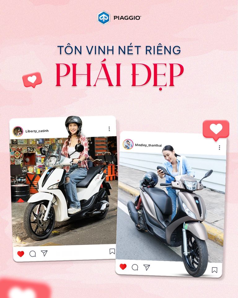 🌹 Mừng ngày của nàng, Piaggio Nam Sương hi vọng nàng sẽ luôn tỏa sáng theo nét riêng . Hơn hết, Piaggio Nam Sương vinh hạnh cùng nàng đồng hành mỗi ngày thật cá tính và thần thái . ​