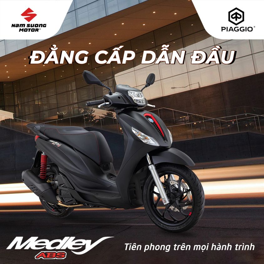 ✨  ​​​​​​​Piaggio Medley S - Cùng bạn tiên phong trên mọi hành trình.