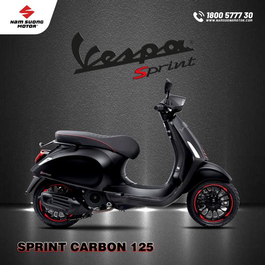 ⚫️  DẪN ĐẦU XU THẾ MỚI  RINH NGAY VESPA SPRINT CARBON