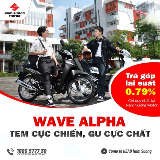 Rinh ngay Honda Wave Alpha  Ưu đãi cực chất LS 0.79%