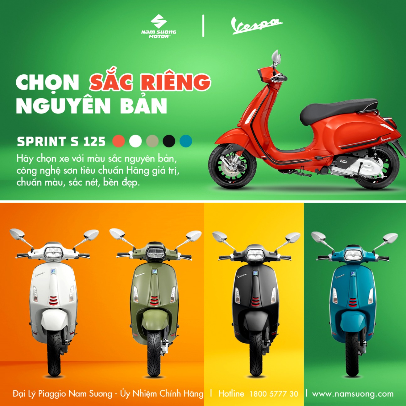 MUA VESPA TẠI PIAGGIO NAM SƯƠNG