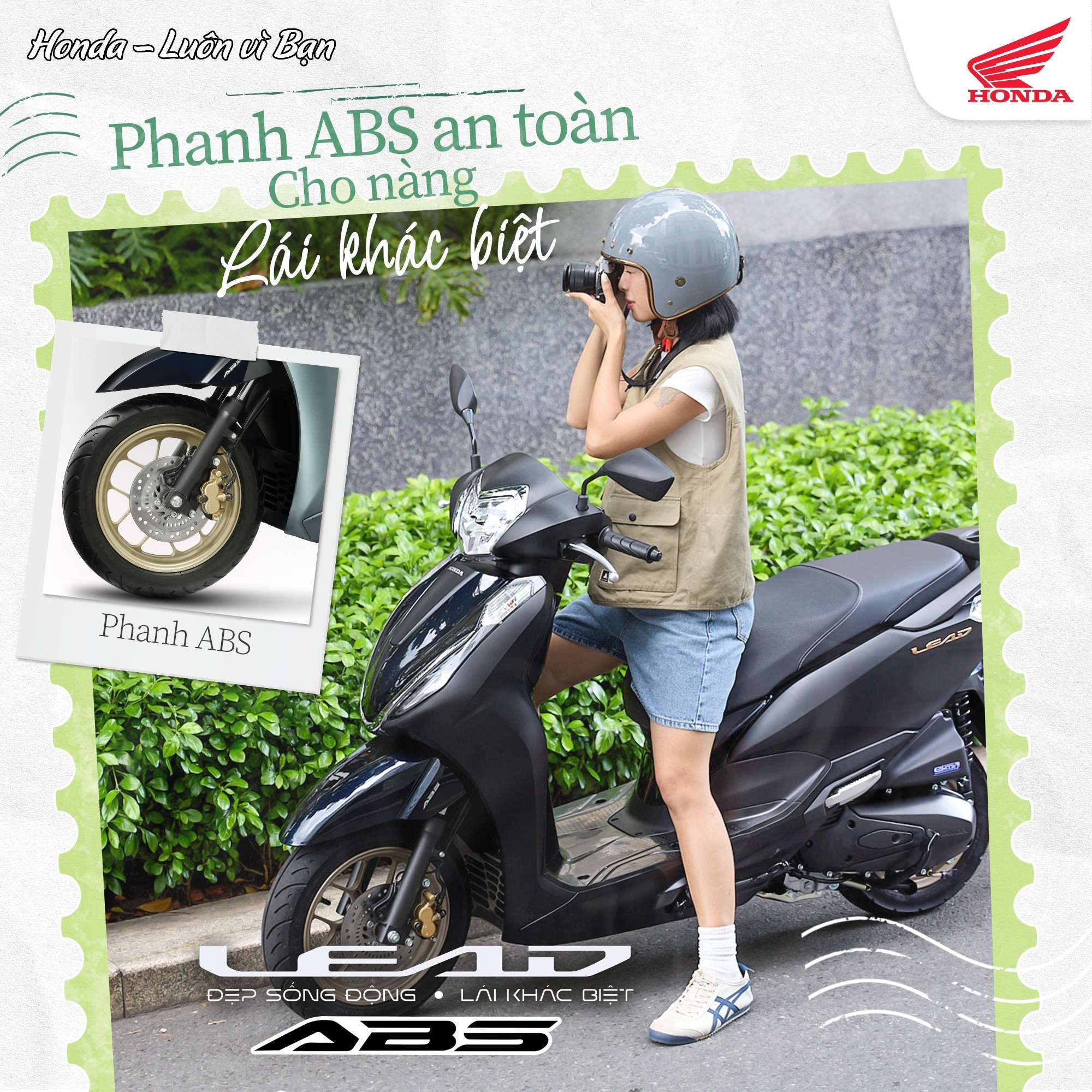 PHANH ABS AN TOÀN  CHO NÀNG LÁI KHÁC BIỆT