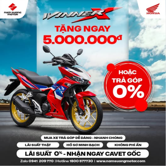 Tại sao nên mua Winner X 2025 tại Nam Sương Motor?