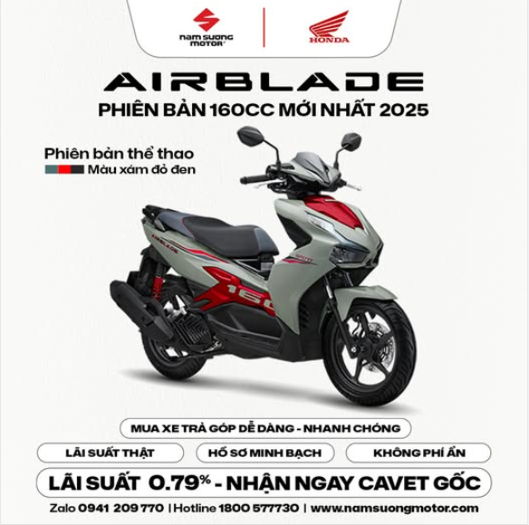 🔥AIR BLADE 160CC 2025 – MẠNH MẼ, NỔI BẬC KHÔNG THỂ RỜI MẮT🔥