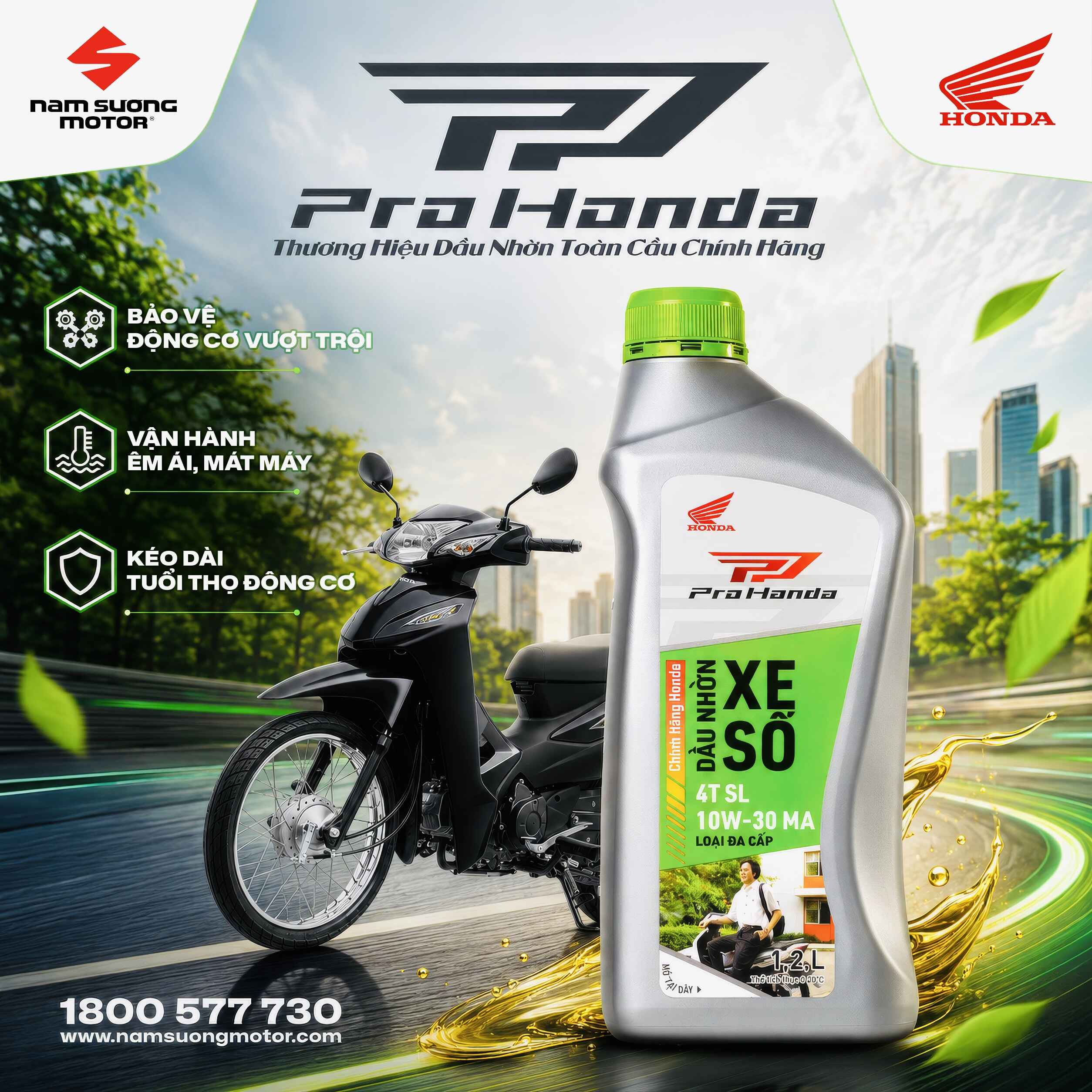 ✅ Pro Honda - Dầu đạt chuẩn cho xe Honda!