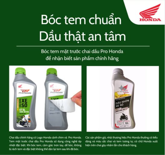 ⛔️ Cảnh Báo Hàng Giả, Nhái Thương Hiệu Dầu Nhờn Pro Honda ⛔️