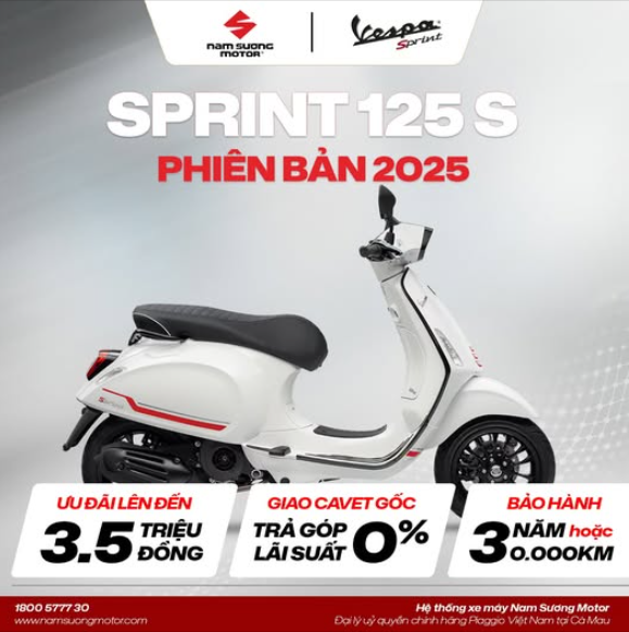 KẾT NỐI XU THẾ MỚI CÙNG VESPA SPRINT S 2025 🛵☀️
