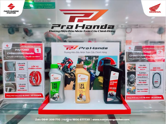 MUỐN XE TĂNG TUỔI THỌ - CHỌN DẦU PRO HONDA 👉 Pro Honda là lựa chọn số 1 dành cho xe Honda