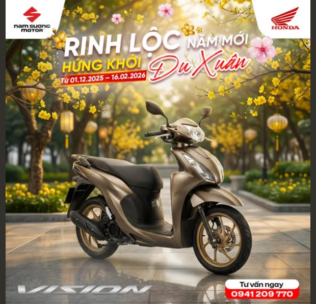 🌟 RINH XE VISION - KHAI XUÂN TRỌN VẸN 🌟