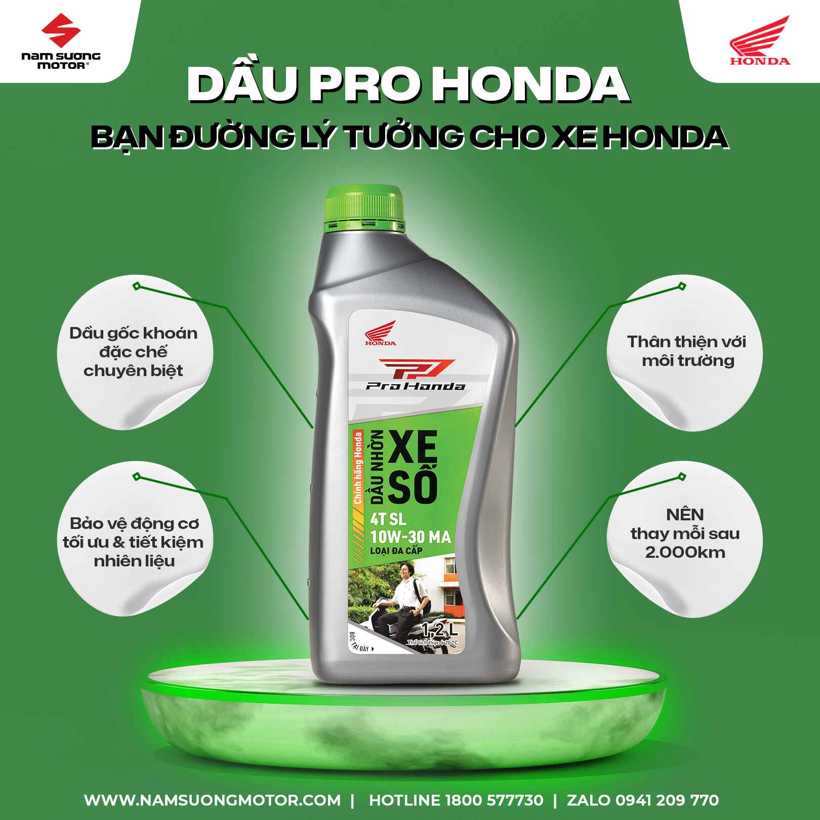 PRO HONDA:  ÊM MÁY - NHẸ GA - TĂNG TUỔI THỌ 🔑