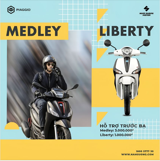 MUA PIAGGIO KHUYẾN MÃI TO - NHẬN QUÀ CHẤT