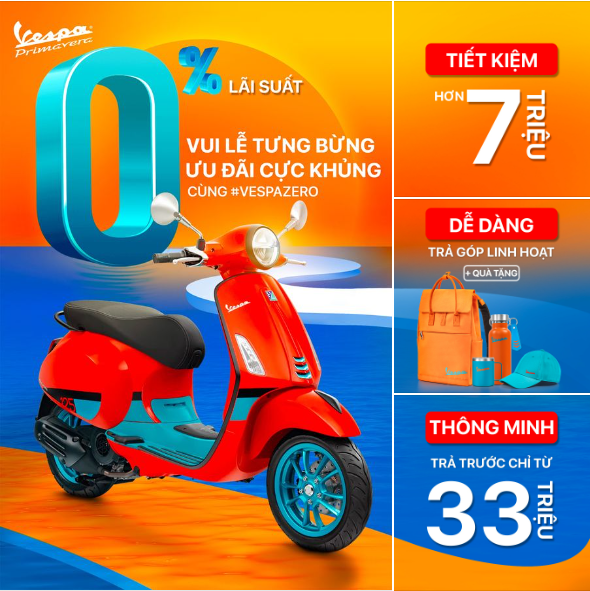 🎁VUI LỄ TƯNG BỪNG - ƯU ĐÃI CỰC KHỦNG CÙNG #VESPAZERO