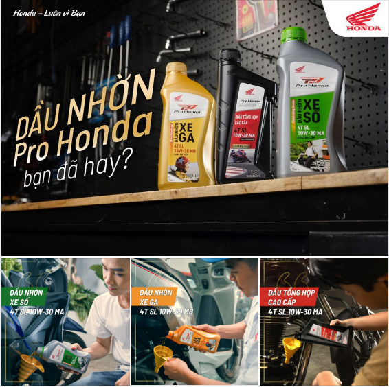 DẦU NHỜN PRO HONDA - BẠN ĐÃ HAY ?