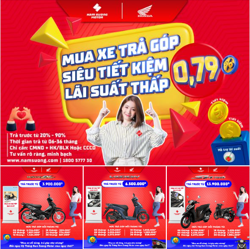 🎉MUA XE HONDA KHÔNG LO LÃI SUẤT. 💰