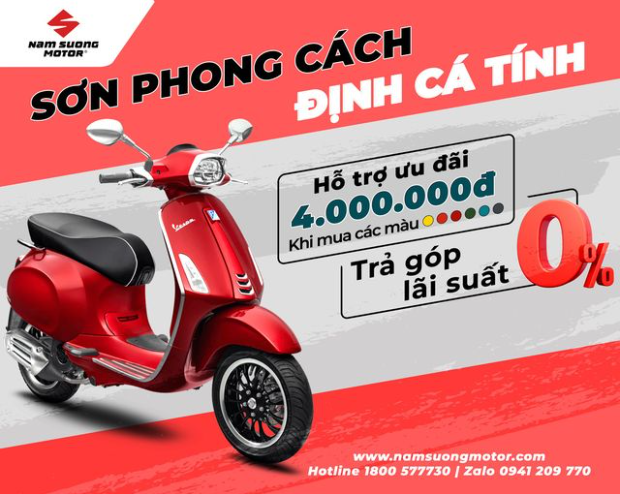 ĐÃ SALE LÀ PHẢI HỐTBÙNG NỔ QUÀ TẶNG SIÊU SALE THÁNG 09 TẠI PIAGGIO NAM SƯƠNG