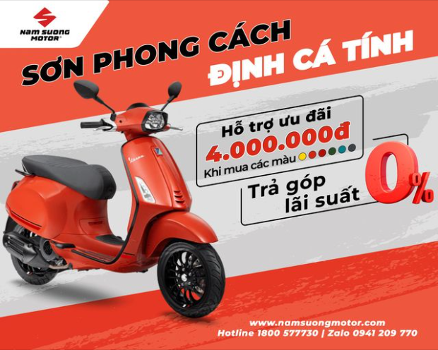 SƠN PHONG CÁCH - ĐỊNH CÁ TÍNH  Nhanh chân đến ngay Piaggio Nam Sương sắm Vespa Sprint nhận ngay Ưu Đãi 4.000.000đ