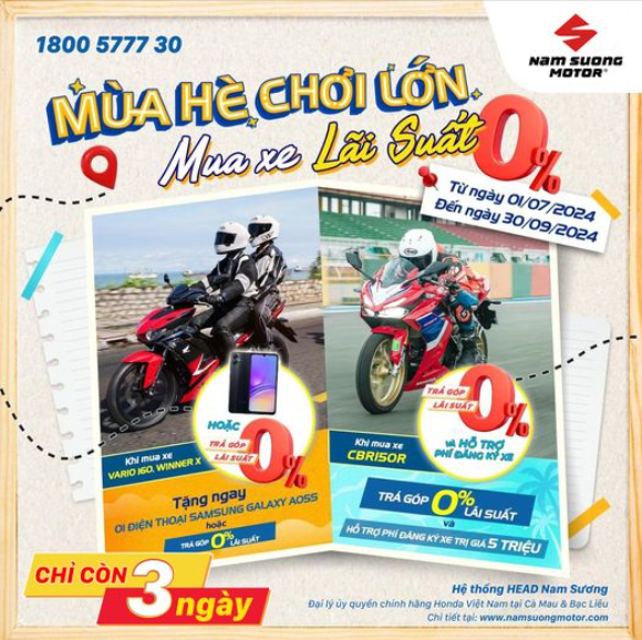 03 Ngày Cuối Cùng Để Rước Xe Ưu Đãi - Khuyến Mãi Tiền Triệu  Sắm WINNER X Và CBR 150 Tại HEAD Nam Sương: