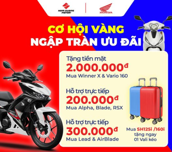 MUA XE THÁNG 10 NHẬN CƠ HỘI VÀNG - NGẬP TRÀN ƯU ĐÃI, hãy đến HEAD NAM SƯƠNG và trải nghiệm ngay!!!